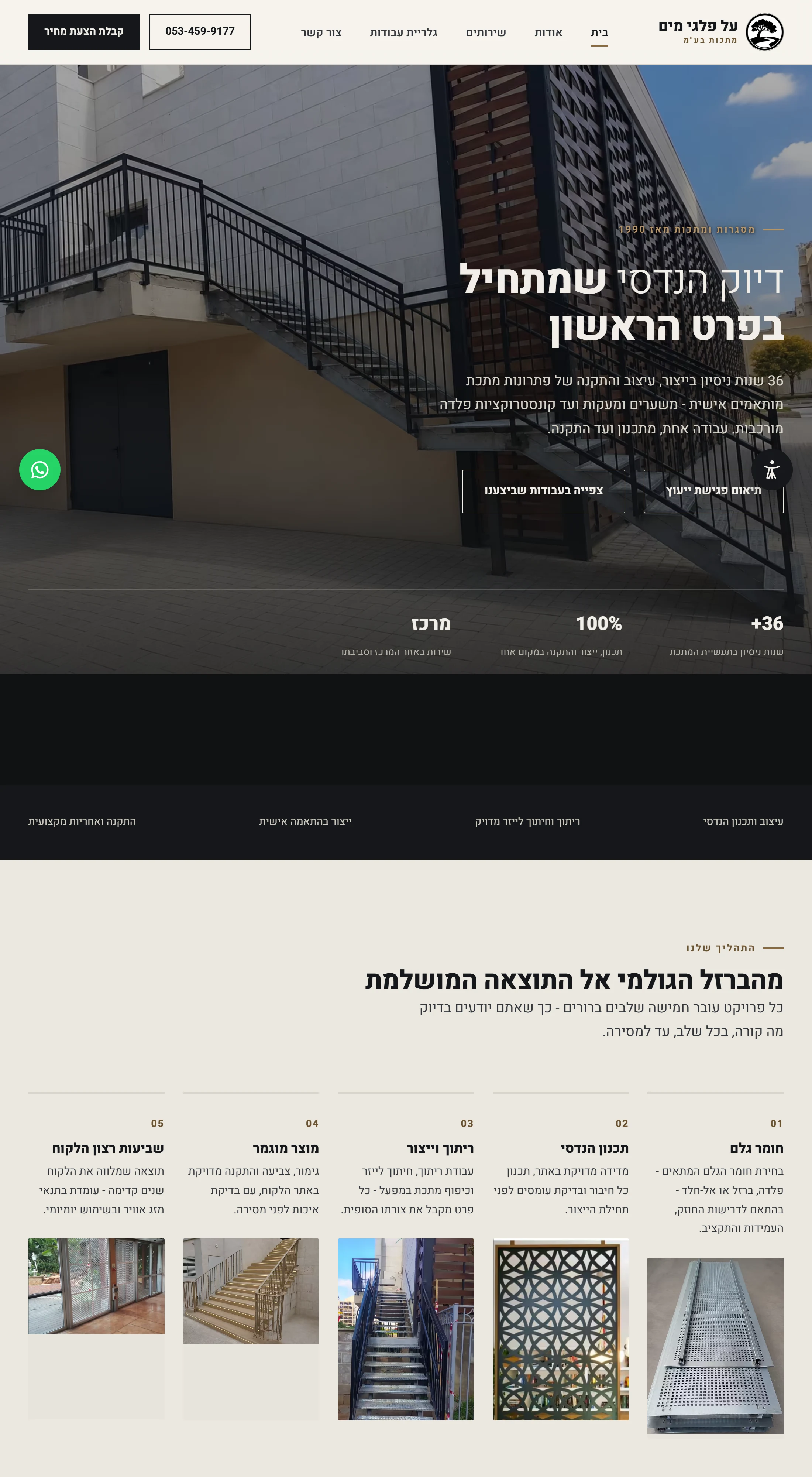 אתר על פלגי מים במחשב